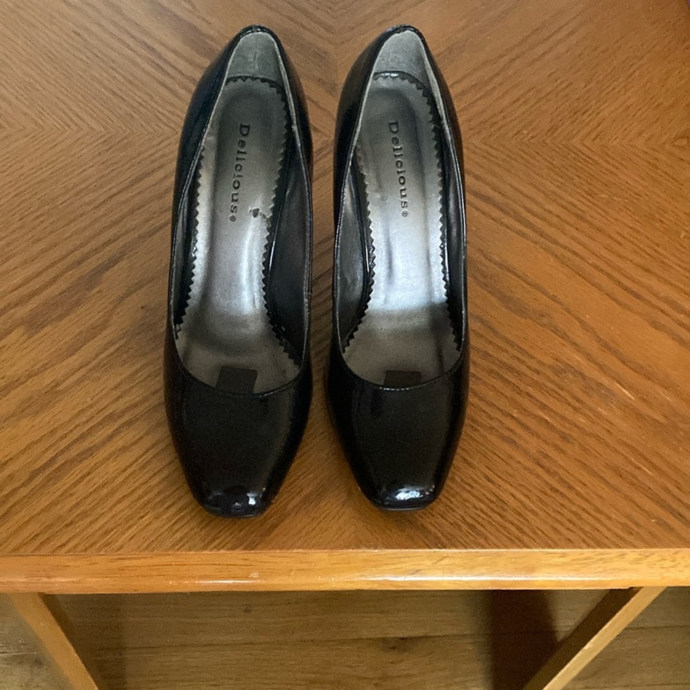 Womens Delicious Black Patent Leather Shoes